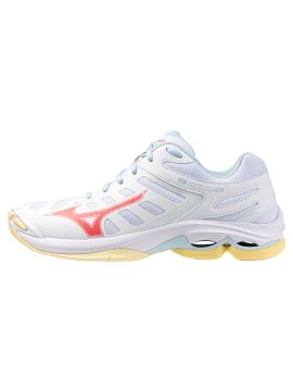 Кроссовки воллейбольные WAVE VOLTAGE 2 (White/Calypso Coral/Pale Banan) W