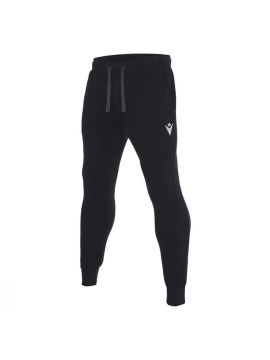 Брюки тренировочные унисекс MACRON Harp, 80% хлопок, 20% полиэстер, черный