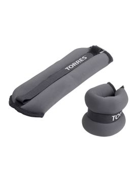 Утяжелители универсальные TORRES 2 кг (2штх1кг),неопрен, металл. песок, красно-черн
