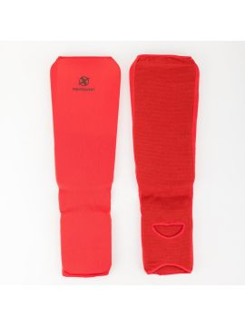Защита голень-стопа чулок FIGHTEXPERT, красный