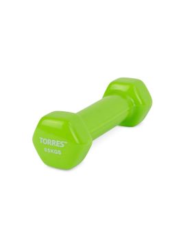 Гантель TORRES 0,5 кг, салатовый