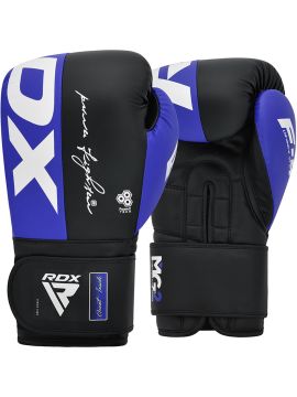 Перчатки тренировочные RDX F4 син/черн.
