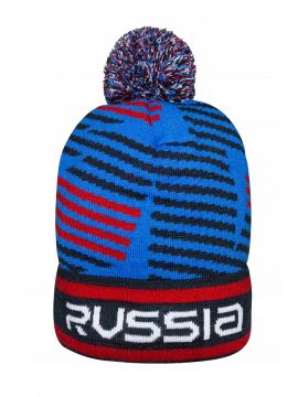 Шапка трикотажная (голубой/синий)