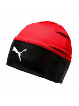 Шапка спорт. зимняя PUMA LIGA Beanie, 02235501, полиэстер, эластан, красно-черная